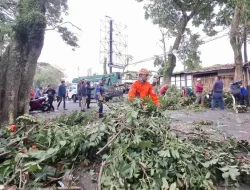 Pemotor Panik Dikejar Puting Beliung Cimahi